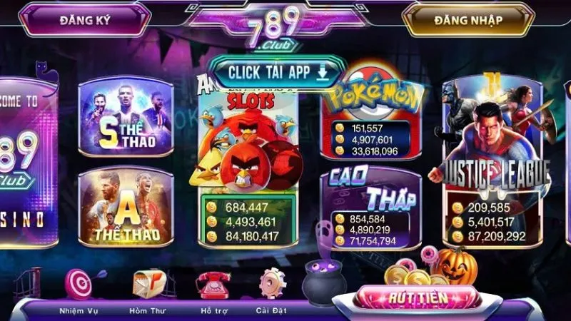 Nhiều game bài bạc đổi thưởng 789Club hot hit